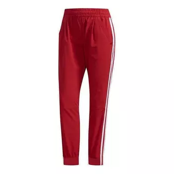 Штаны трикотажные спортивные штаны Adidas, красный