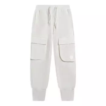 Штаны x Джеки Чан кунг-фу карманные джоггеры спортивные штаны Li-Ning, бежевый