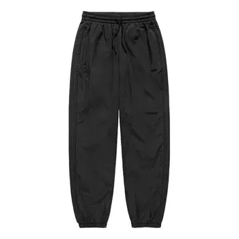 Штаны x jjjjound нейлоновые спортивные штаны азиатские размеры Adidas, черный