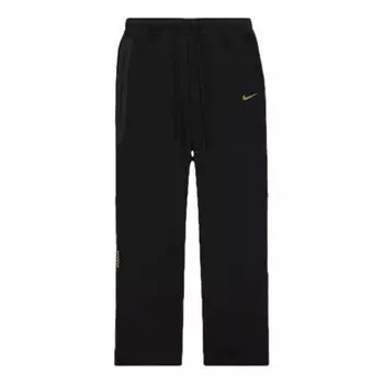 Штаны x nocta drake tech флисовые спортивные штаны с открытым краем Nike, черный