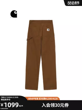 Штаны женские Carhartt WIP с несколькими карманами и логотипом, черный