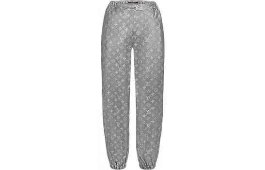 Штаны женские Louis Vuitton, серый / белый