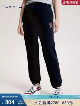 Штаны женские Tommy Hilfiger с вышивкой, темно - синий