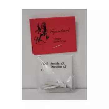 Штеттин, Дрезден, Figurehead Ships - WWI Ships - German Navy (1:6000) (Noble Miniatures)