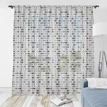 Штора Abakuhaus Abstrakt Typ H 2 шт, 274x135x0,5 см цвет anthrazit grau eierschalenfarben