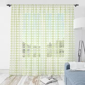 Штора Abakuhaus Orientalisch Typ D 2 шт, 274x135x0,5 см цвет hellgrn wei