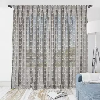 Штора Abakuhaus Traumfnger 2 шт, 274x274x0,5 см цвет dunkler taupe und ecru