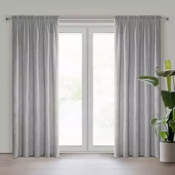 Штора АДА ДЖИН 140х250 см люверсы штора на люверсах Eurofirany, серебро