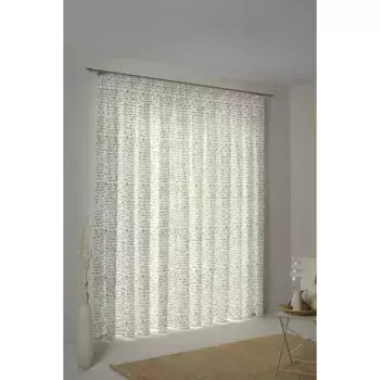 Штора Adam «Scribble», (1 шт.), изготовлена из экологически чистого хлопка, цвет naturwei/schwarz