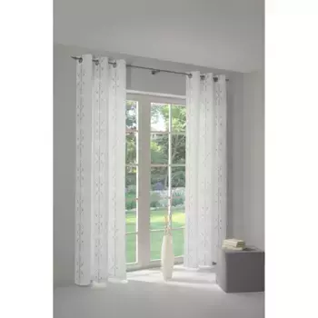 Штора Adam «Волна», (1 шт.), изготовлена из экологически чистого органического хлопка, цвет natur/hellgrau/beige