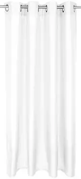 Штора Алессия непрозрачная с люверсами (4см), размеры: 140х175см, цвет: белый Arsvita