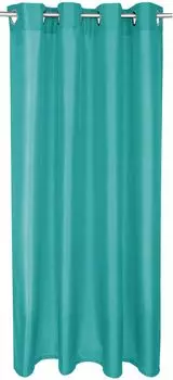 Штора Алессия непрозрачная с петлями, размеры: 140х145см, цвет: бирюзовый. Arsvita