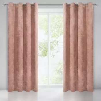 Штора Ankonbej для защиты от насекомых антрацит 56x185 см синель Eurofirany, розовый