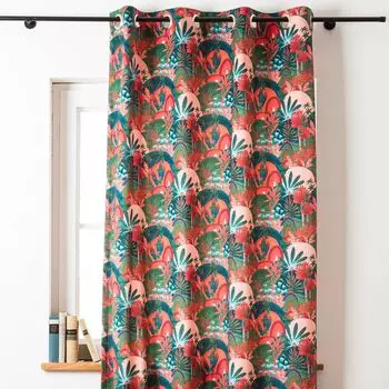 Штора бархатная нежно-коричневая 140х245 см на петлях над портьерой Schner-Leben, черный