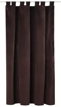 Штора бархатная спальня гостиная PATTY грязно-розовая 140х250 см HOMLA Haus und Deko, коричневый