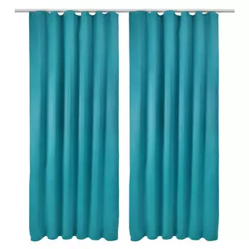 Штора Beautissu , 140x1 см, бирюзовый