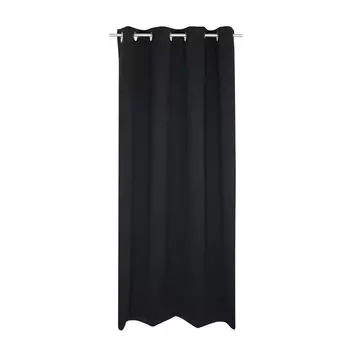 Штора белая, размер петли (135см х 245см) - ((Ш х Д), полупрозрачная, штора, вид линии Haus und Deko, черный