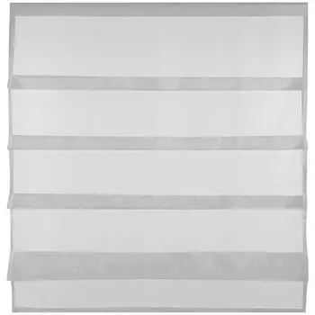 Штора БЕЛИССА белая 300х170 см рюши лента кулиска кулиска Bestlivings, серый