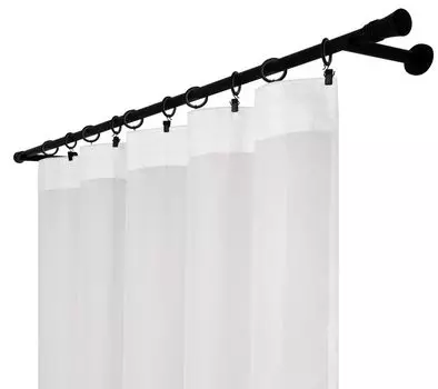 Штора Белоснежка - на ленте 300х250 с рюшами. Voppi