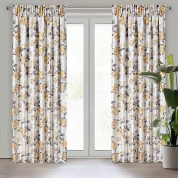 Штора Бистро 100х160 см коричневая на петлях Римская штора полупрозрачная Eurofirany, белый