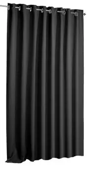 Штора блэкаут черная с рюшами на ленте 135х175 см непрозрачная штора Haus und Deko, черный