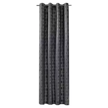 Штора блэкаут RADIANT CHIC 140х270 бежевый с люверсами Verdi Collection, темно-серый