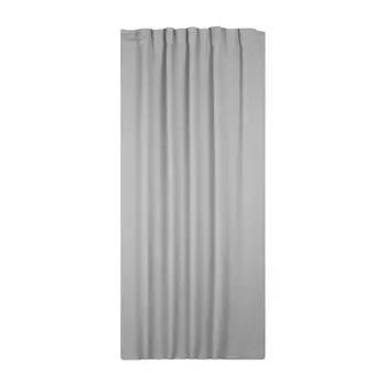 Штора блэкаут с рюшной лентой 140х175 антрацит непрозрачная штора Haus und Deko, серый