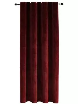 Штора бордовая 140х245 см прозрачная петлевая штора из органзы декоративная штора Haus und Deko