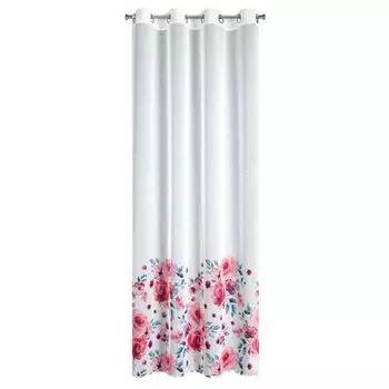 Штора CLARIE белая 60х150 см с рюшами на ленте Eurofirany, белый