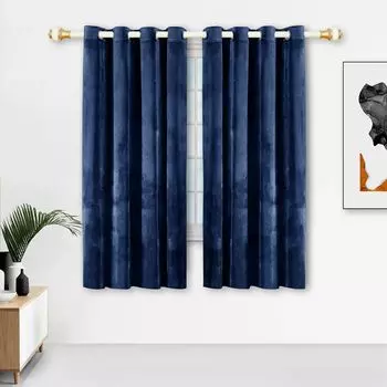 Штора Design91 ADORE мятный 140х250 см люверсы занавеска на люверсах PMS, синий