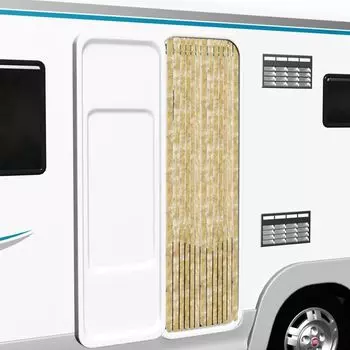 Штора для защиты от насекомых Duolm бежевая 56х185 см синель, бежевый