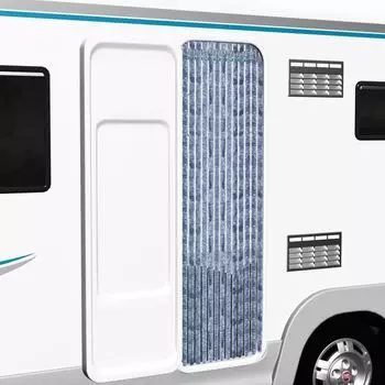 Штора для защиты от насекомых Duolm серебро 56х200 см синель, синий