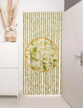 Штора для защиты от насекомых, дверная штора, флисовая штора, 100 х 200 см, защита от мух, коричневый/бежевый/микс Defactoshop