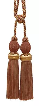 Штора двойная с кисточкой Decopro