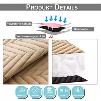 Штора Easy home, бежевый