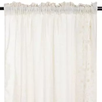 Штора Elbersdrucke Bistro с ткаными люверсами Sun Valley 00, белая, прозрачная, 48x140 см, занавеска для конфиденциальности на кухонном окне Homla