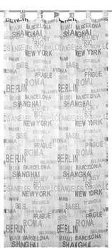 Штора Elbersdrucke City 07 бело-серая прозрачная 255x140 см, белый