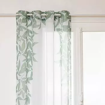 Штора "Гана" из натурального хлопка с рюшами или кулиской 140см х 245см. Atmosphera Crateur d'intrieur