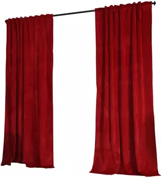Штора Gardinenbox, 135x280 см, ярко-красный