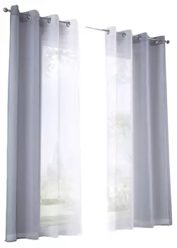Штора Gardinenbox, 140x175 см, серый