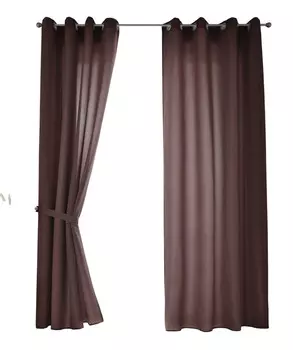 Штора Gardinenbox, 140x245 см, коричневый