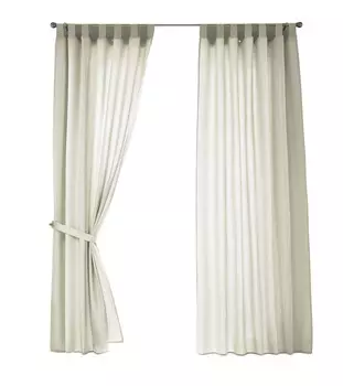 Штора Gardinenbox, 140x245 см, крем