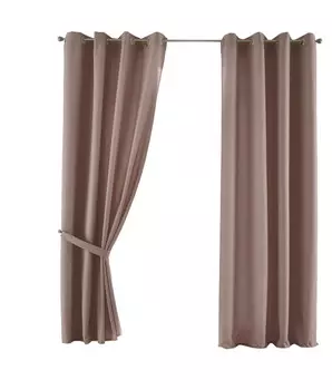 Штора Gardinenbox, 140x245 см, серо-коричневый