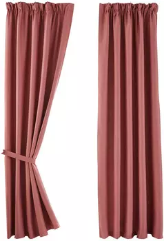 Штора Gardinenbox, 295x245 см, розовый