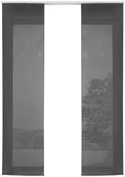 Штора Gardinenbox, 60x245 см, черный