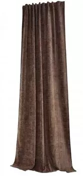 Штора Gardinenbox Chenille Jacquard, 140x245x1 см, коричневый