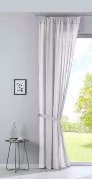 Штора Gardinenbox »Nizza« Baumwolle-Voile, 135x254x1 см, кремовый