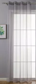 Штора Gardinenbox sen Transparent Voile, 140x225x1 см, серый