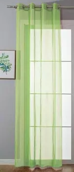 Штора Gardinenbox sen Transparent Voile, 140x225x1 см, зеленый