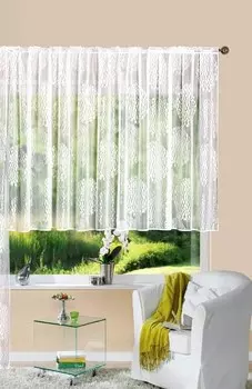 Штора Gardinenbox Store Jacquard Fabio, 300x120x1 см, белый